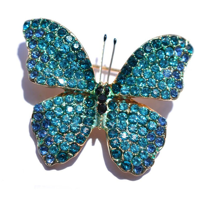 Shining Butterfly Rhinestone Brooch