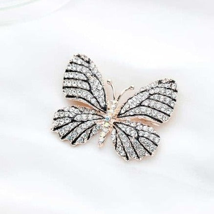 Shining Butterfly Rhinestone Brooch